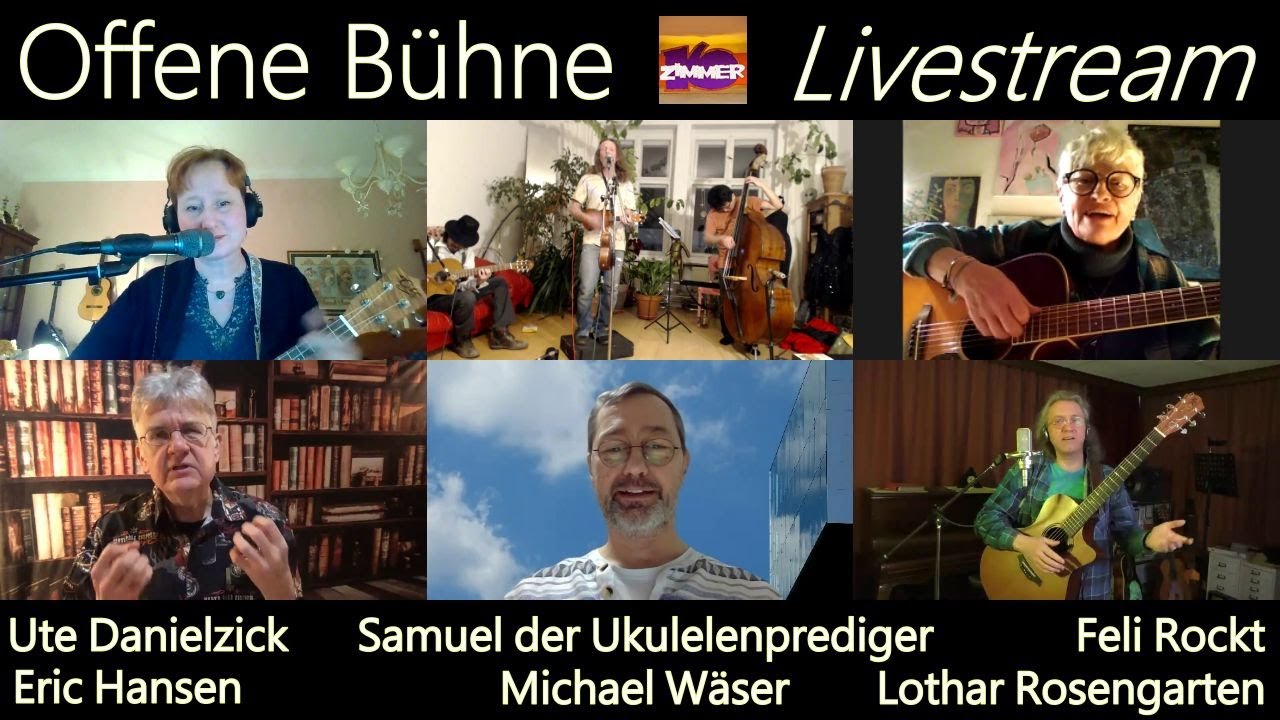 Samuel, der Ukulelenprediger - Michael Wäser - Lothar Rosengarten - Eric Hansen - Feli Rockt - Moderation: Ute Danielzick