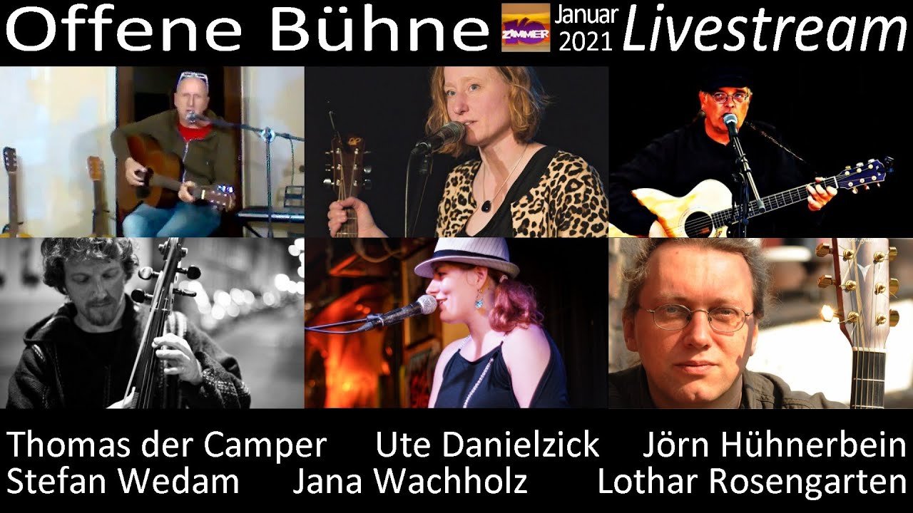 Nina Pohl & Jörn Hühnerbein - Thomas der Camper - Stefan Wedam - Jana Wachholz - Lothar Rosengarten - Moderation: Ute Danielzick