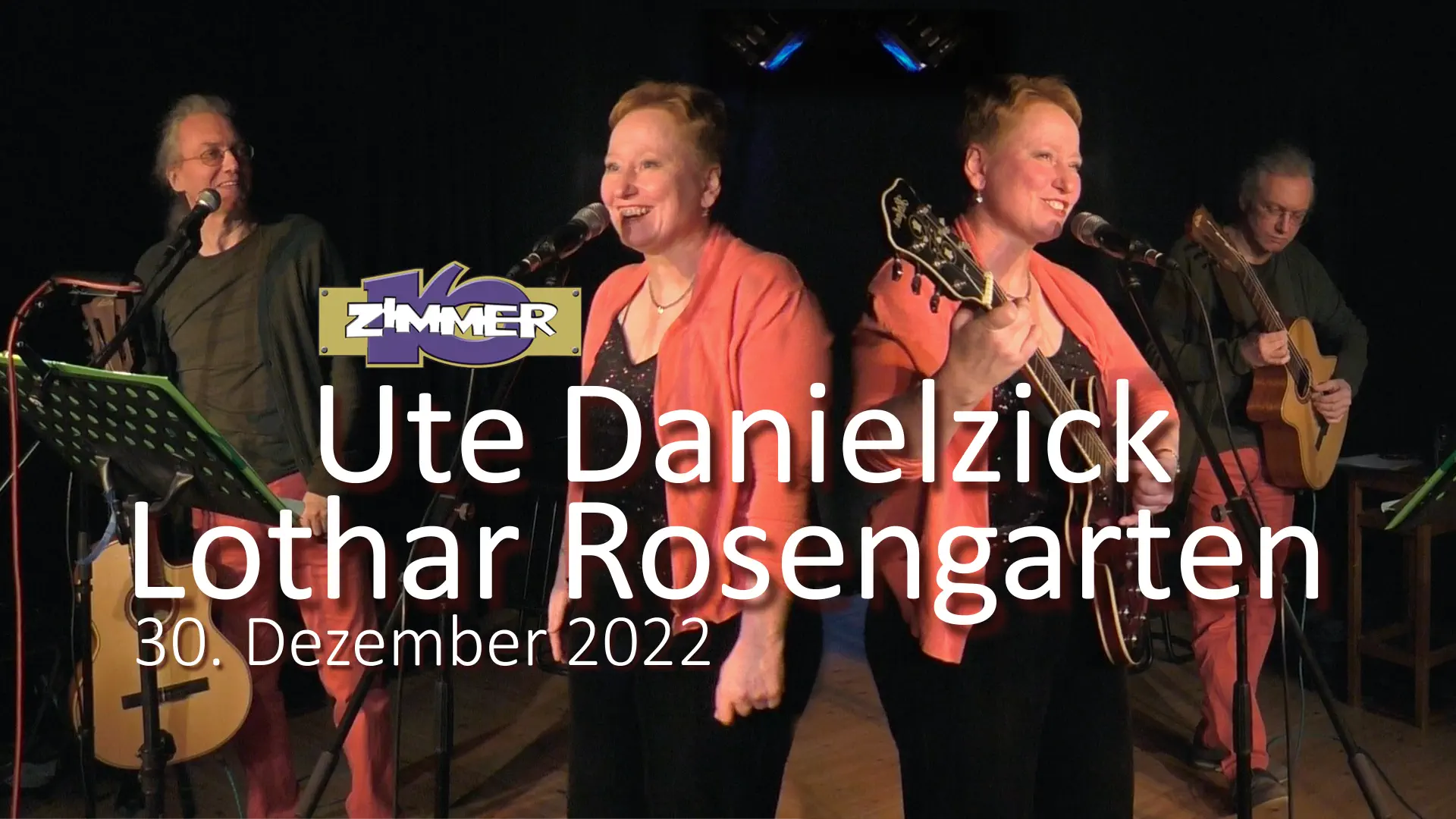 Lothar Rosengarten und Ute Danielzick auf der Bühne