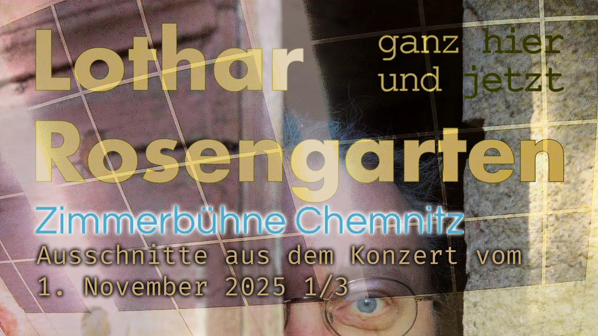 Lothar Rosengarten das Gesicht halb von einer Tür verdeckt