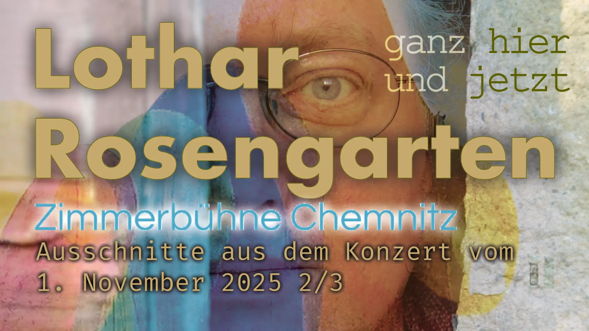 Lothar Rosengarten das Gesicht halb von einer Tür verdeckt