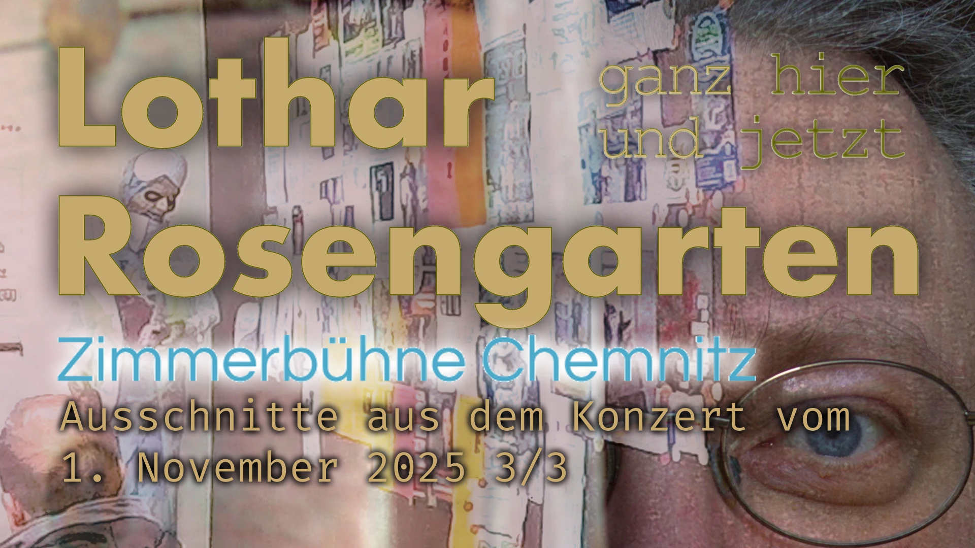 Lothar Rosengarten das Gesicht halb von einer Tür verdeckt