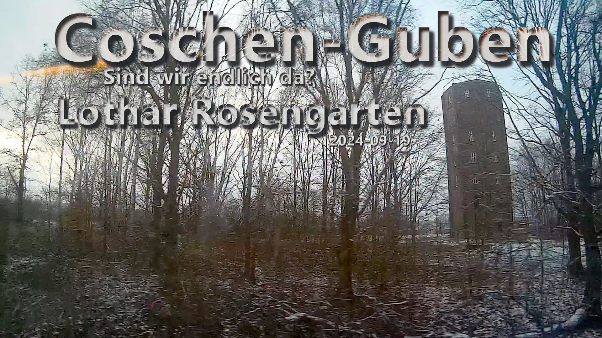 Wasserturm vorm Bahnhof Guben