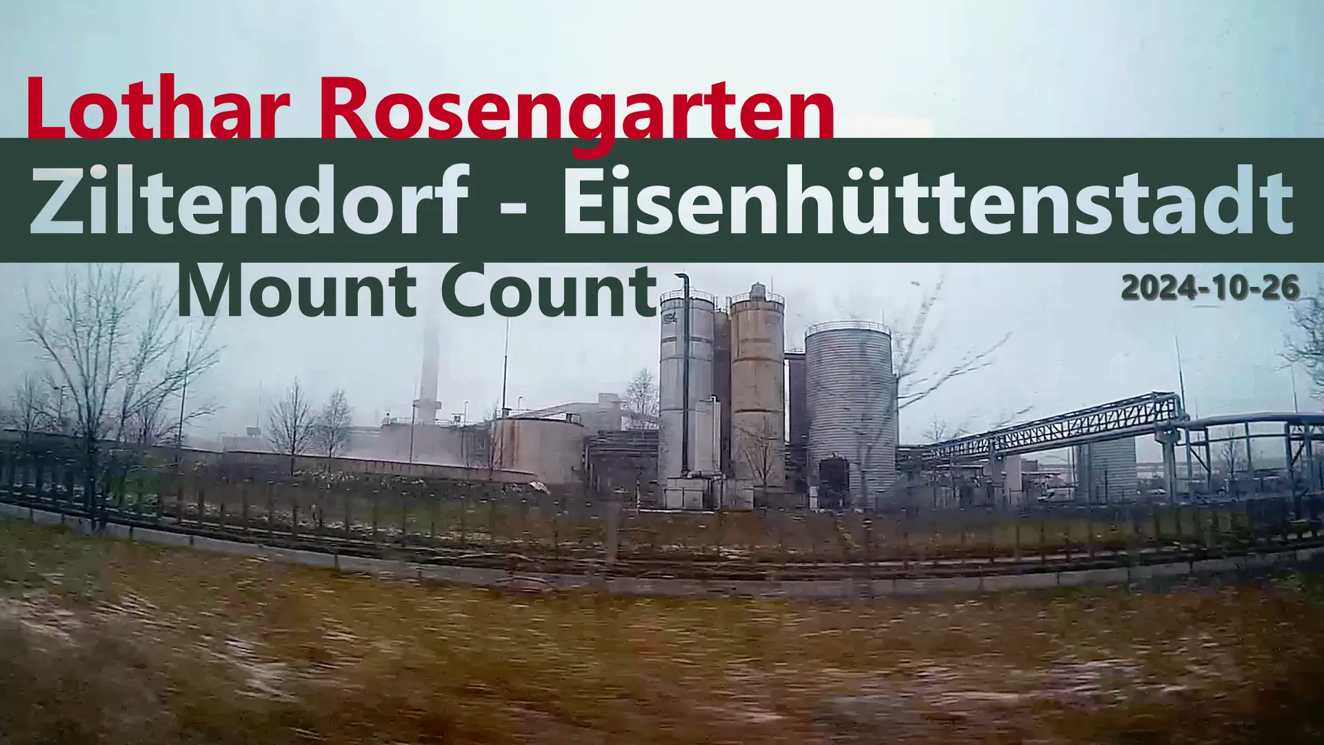 Stahlwerk Eisenhüttenstadt von der Bahn aus