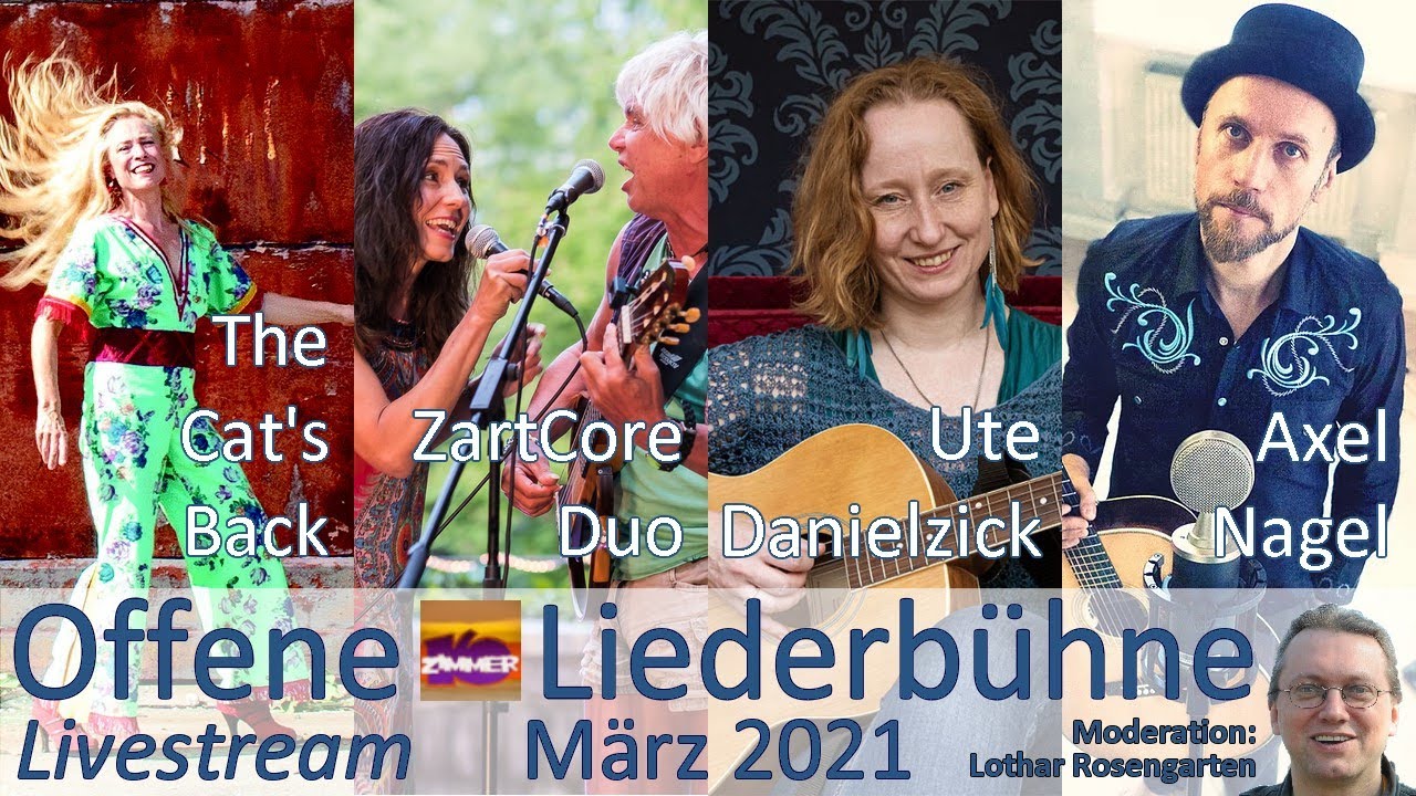 15. März 2021 - The Cat's Back - ZartCore Duo - Ute Danielzick - Axel Nagel - Moderation: Lotha Rosengarten